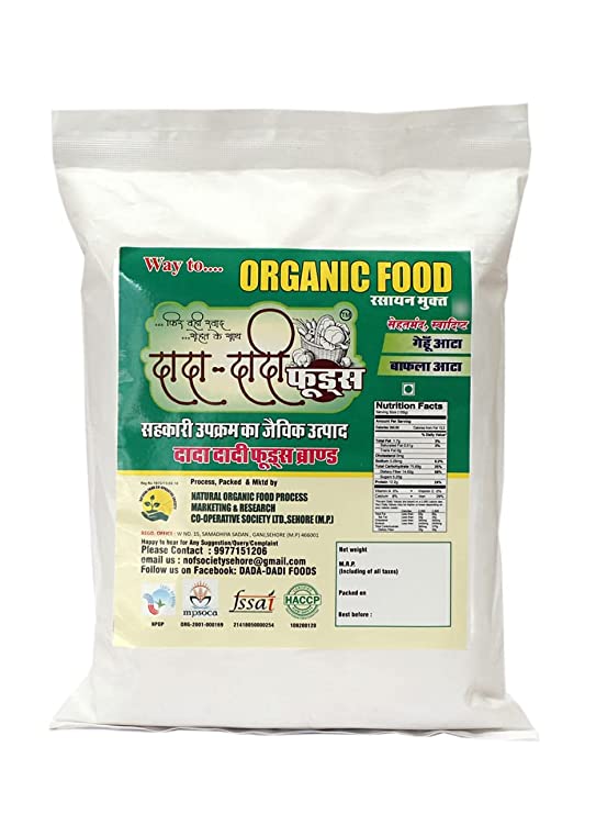 Dada Dadi foods Organic Bafla Aata , Bati Atta