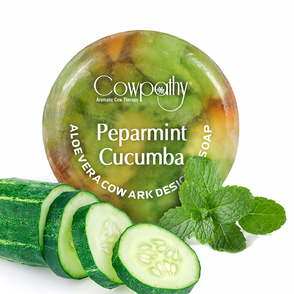 Hand made Cow urine Soap Peppermint Cucumber