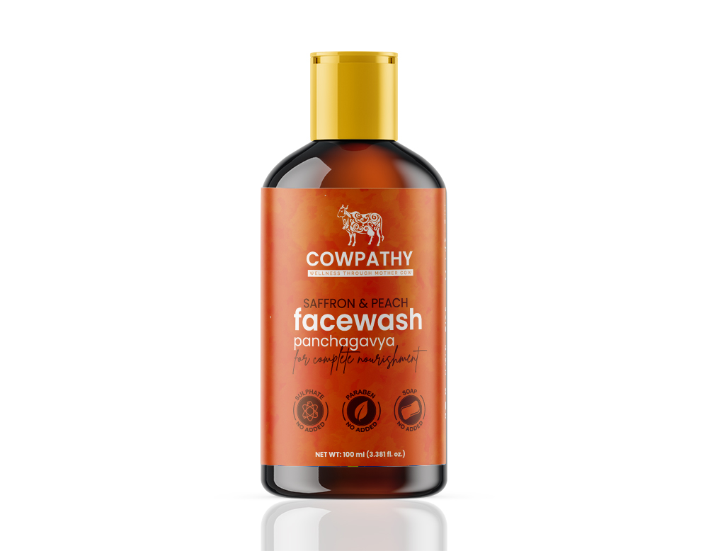 Panchagavya Face Wash Saffron & Peech