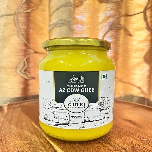 Girej A2 Cow Ghee - Handcrafted by the farmers in Gujarat from the milk of Gir cows.