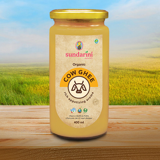 Certified Organic Cow Ghee from Sundarban Island | 200ml Glass jar