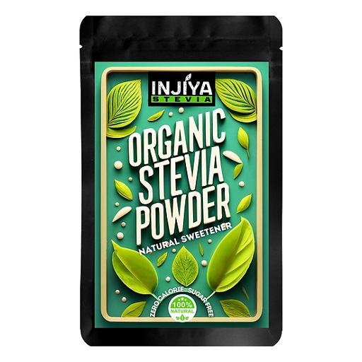 INJIYA | 100% Natural Organic Stevia Powder | Zero-Calorie | Sugar-Free