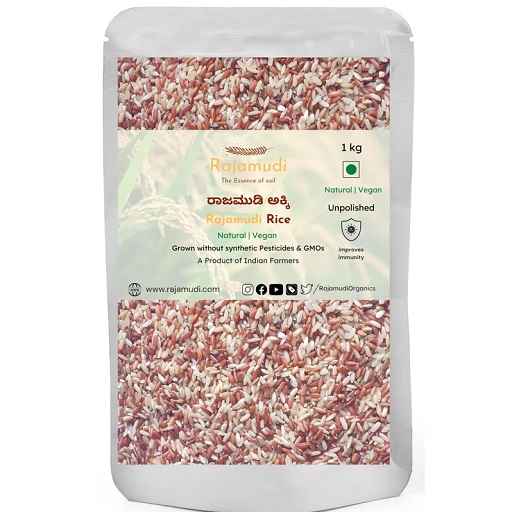 Authentic Rajamudi Rice (UnPolished) - Organic Rajamudi rice