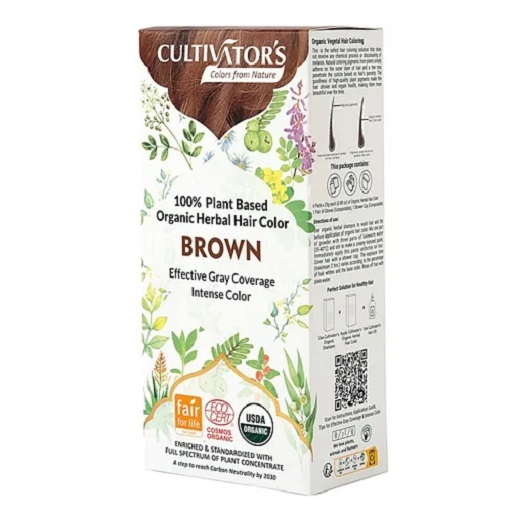 Organic Herbal Hair Color- Brown