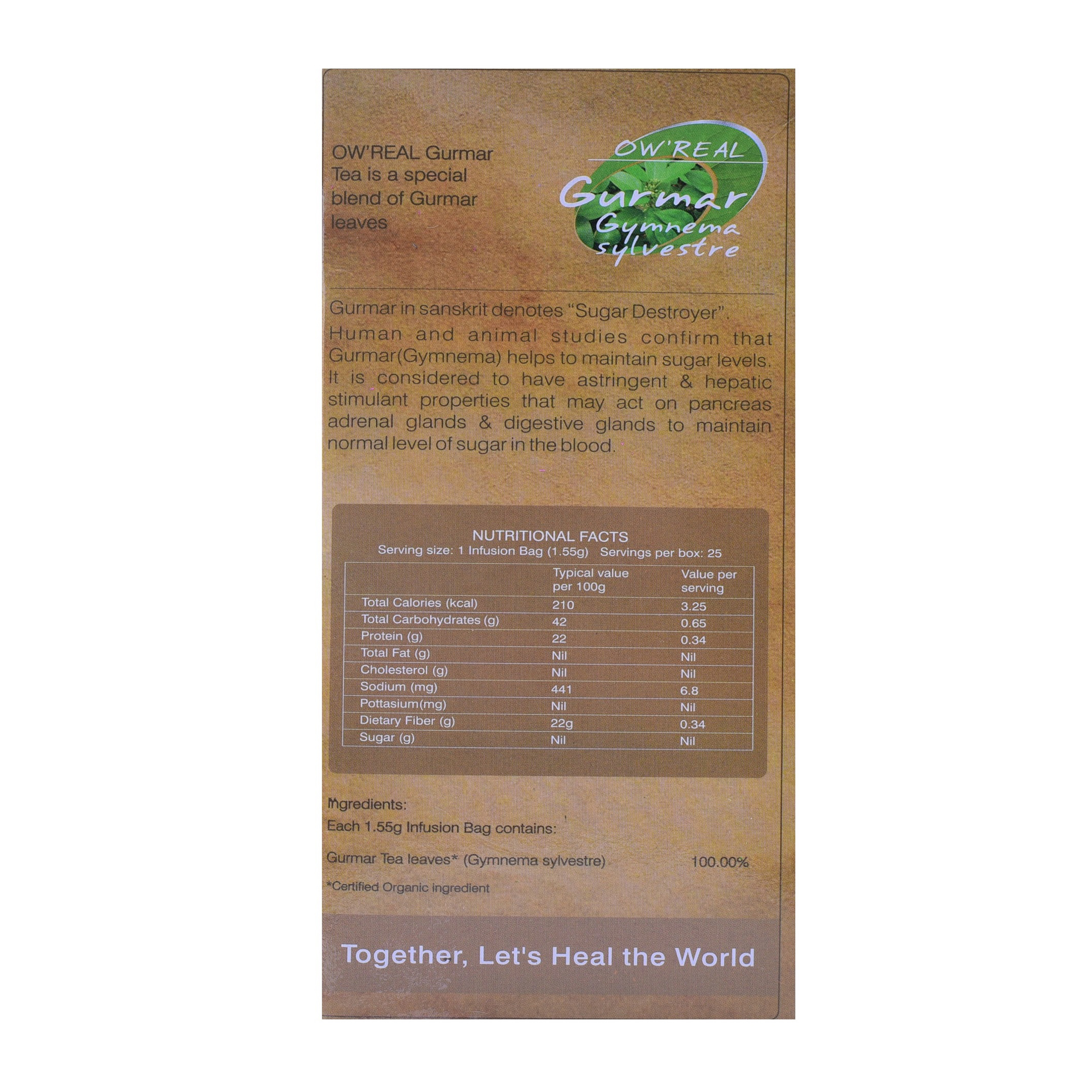 Organic Wellness Gurmar Gymnema Sylvestre Tea