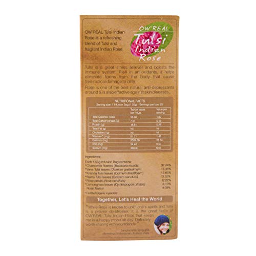 Organic Wellness Real Tulsi Indian Rose