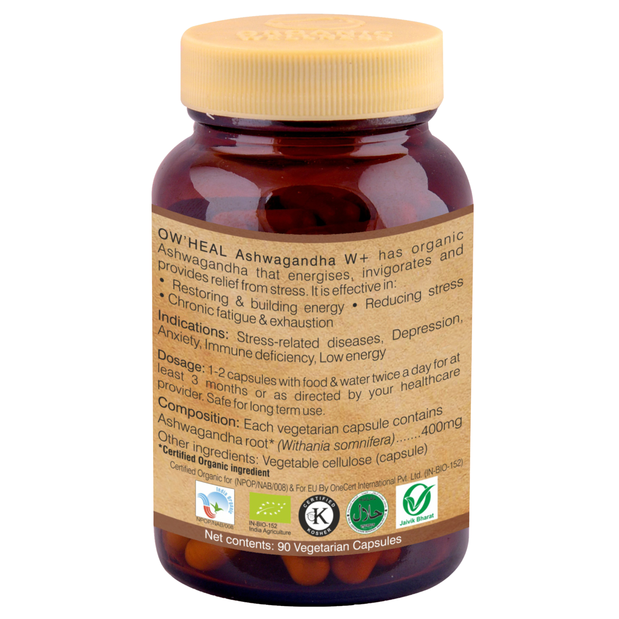 Organic Wellness Heal Ashwagandha W+