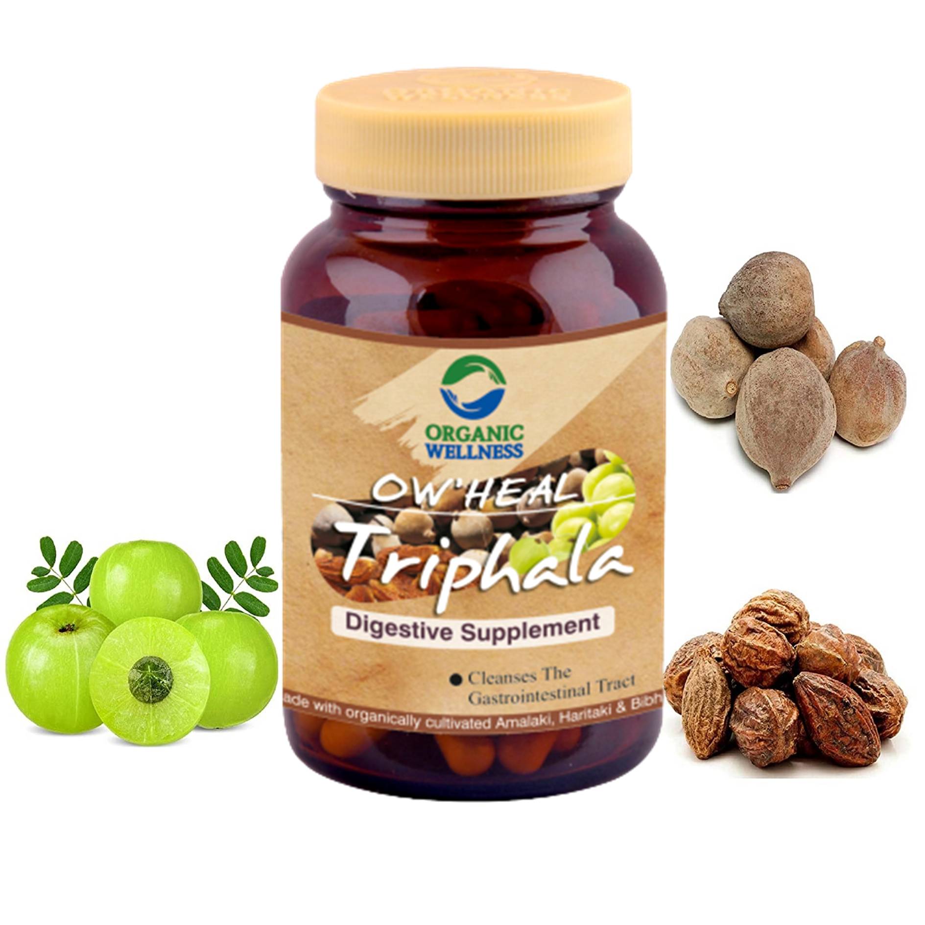 Organic Wellness Triphala 90 Capsules Bottle