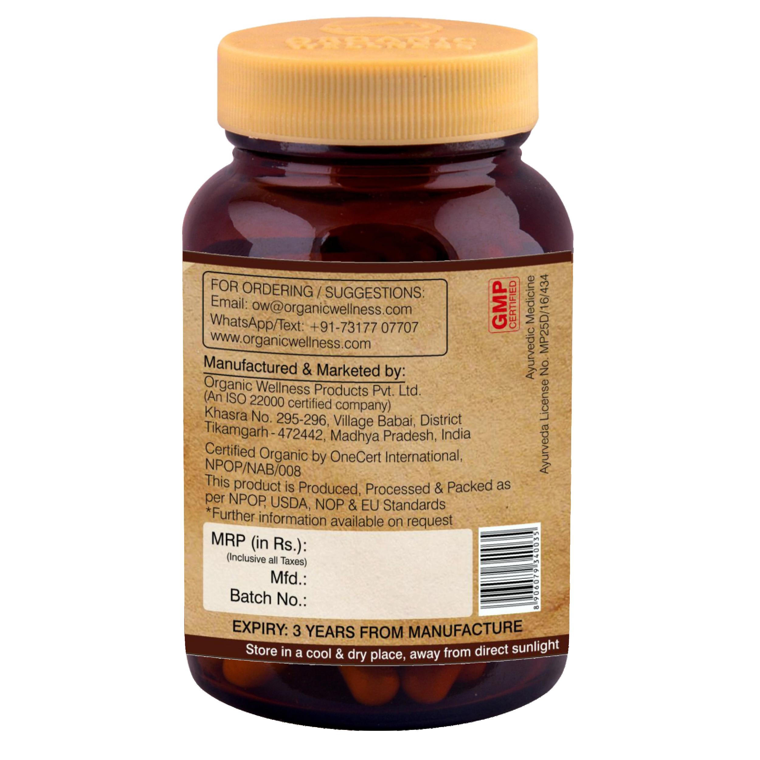 Organic Wellness Neem 90 Capsules Bottle