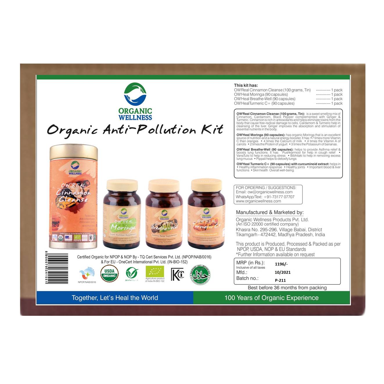 Organic Wellness Anti-Pollution Kit