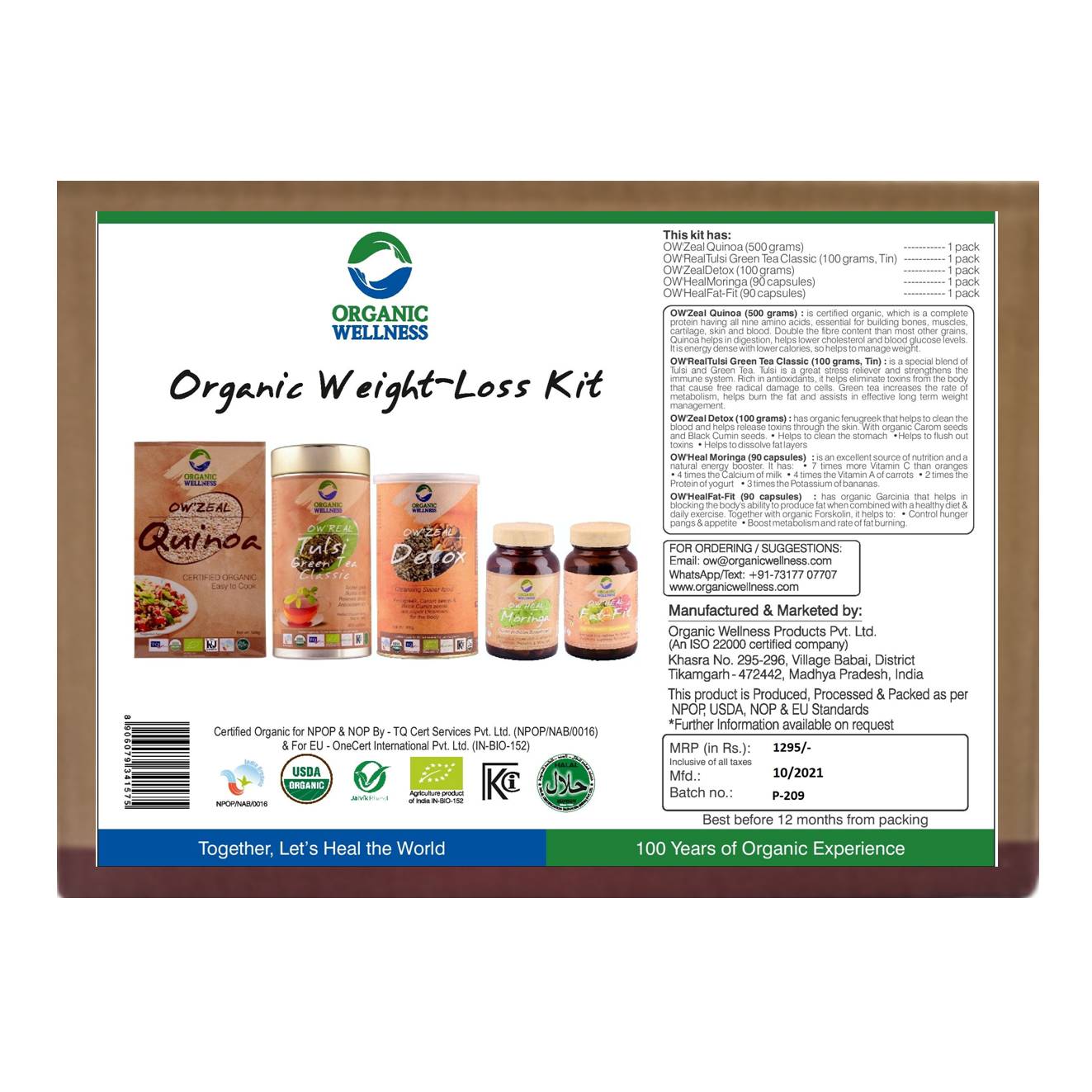 Organic Wellness Weight Loss Kit
