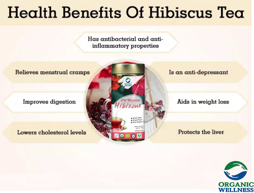 Organic Wellness Hibiscus Tea 100 Gram Tin