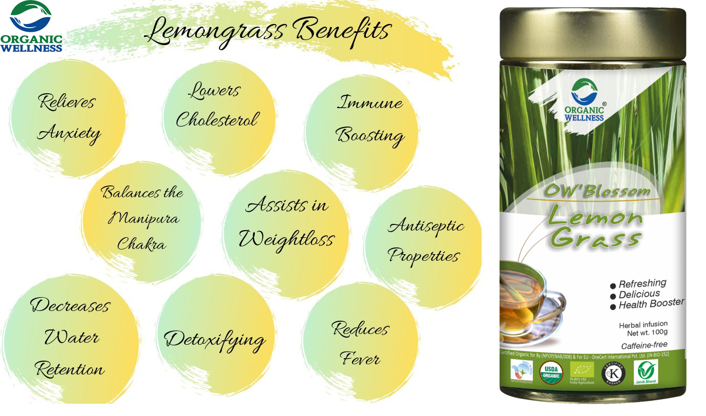 Organic Wellness Lemongrass Tea 100 Gram Tin