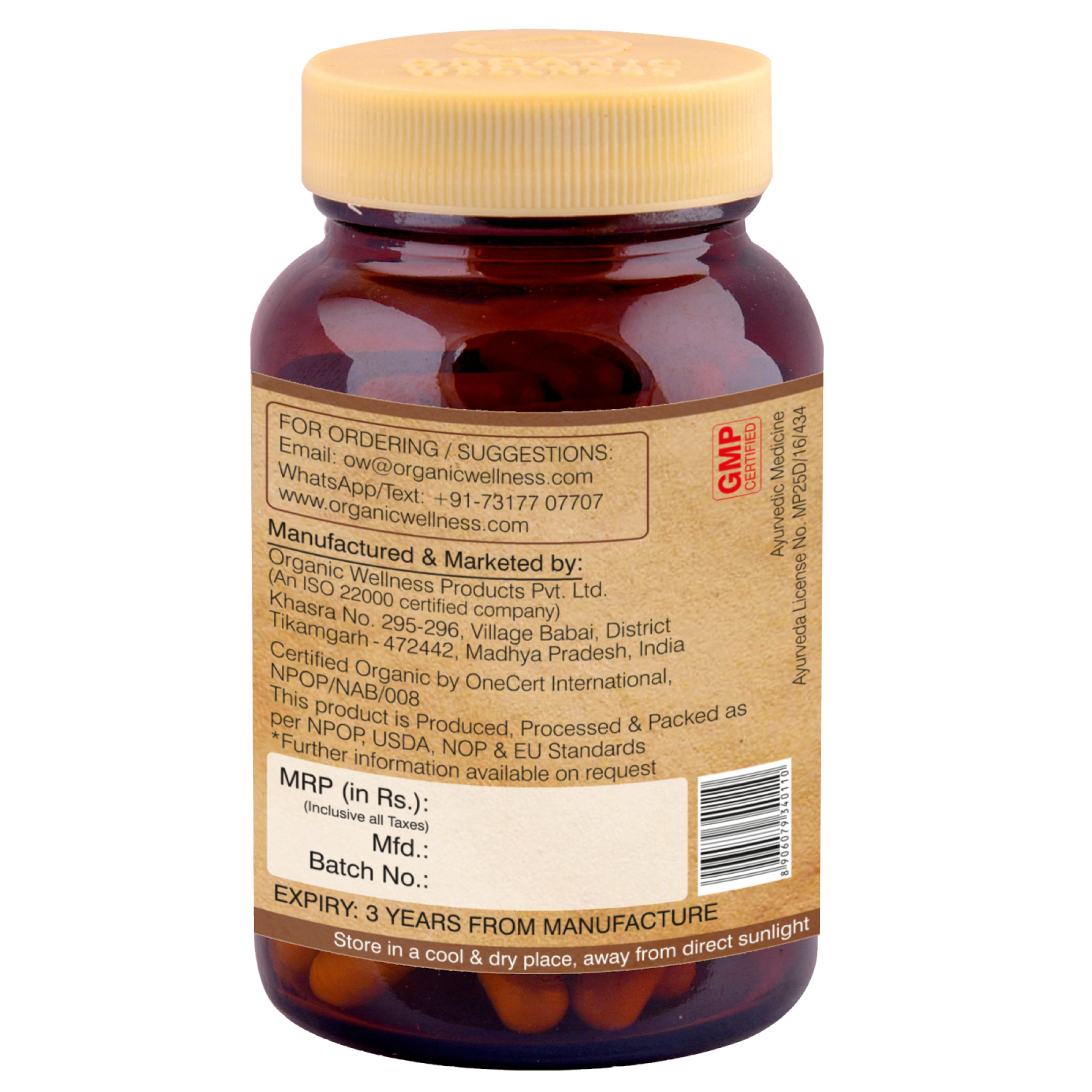 Organic Wellness Breathe Well 90 Capsules Bottle