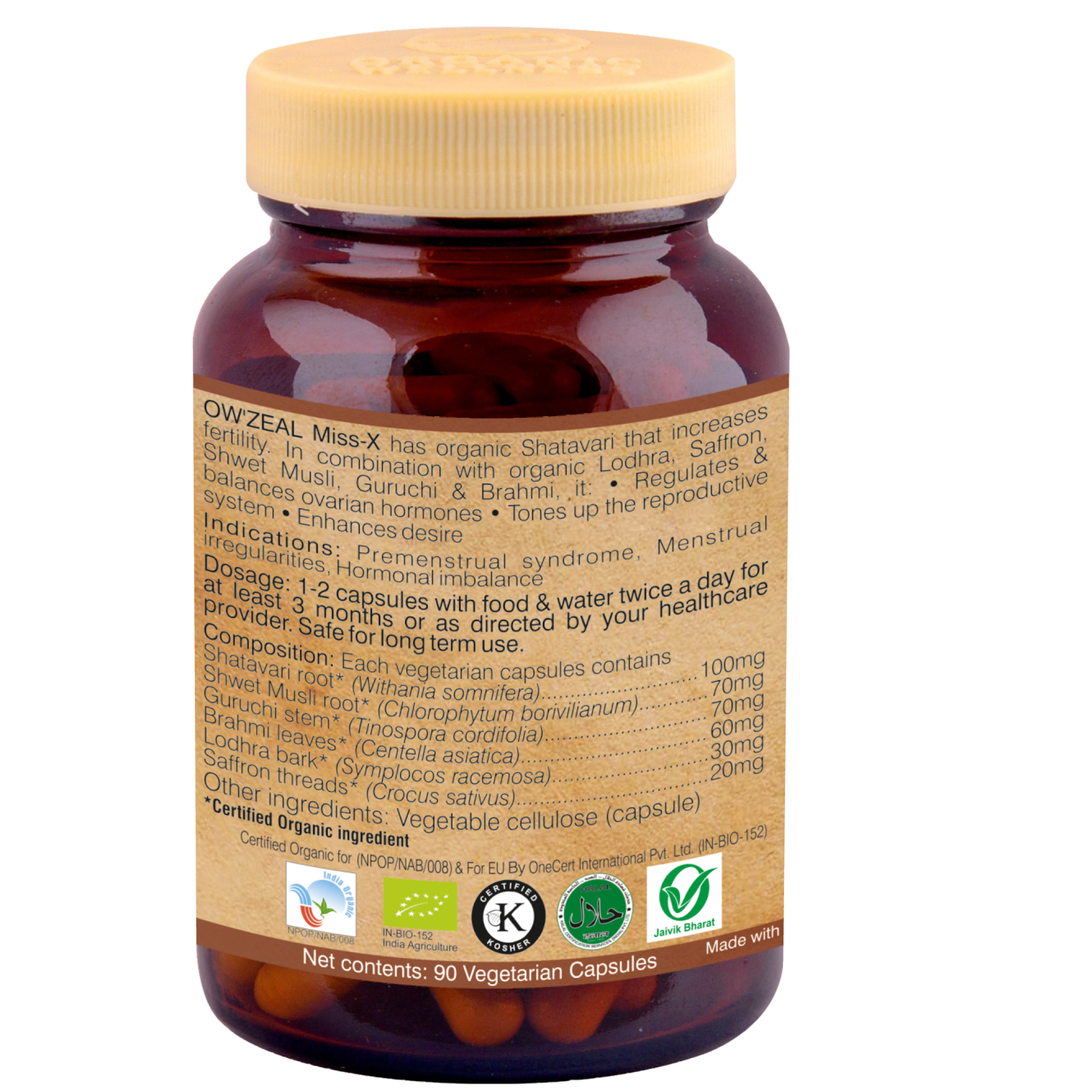 Organic Wellness Miss X 60 Capsules Bottle