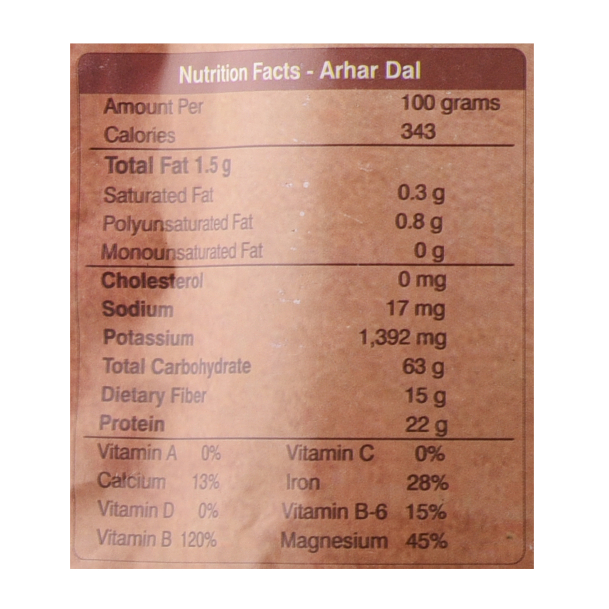 Organic Wellness Arhar Dal, 450 grams