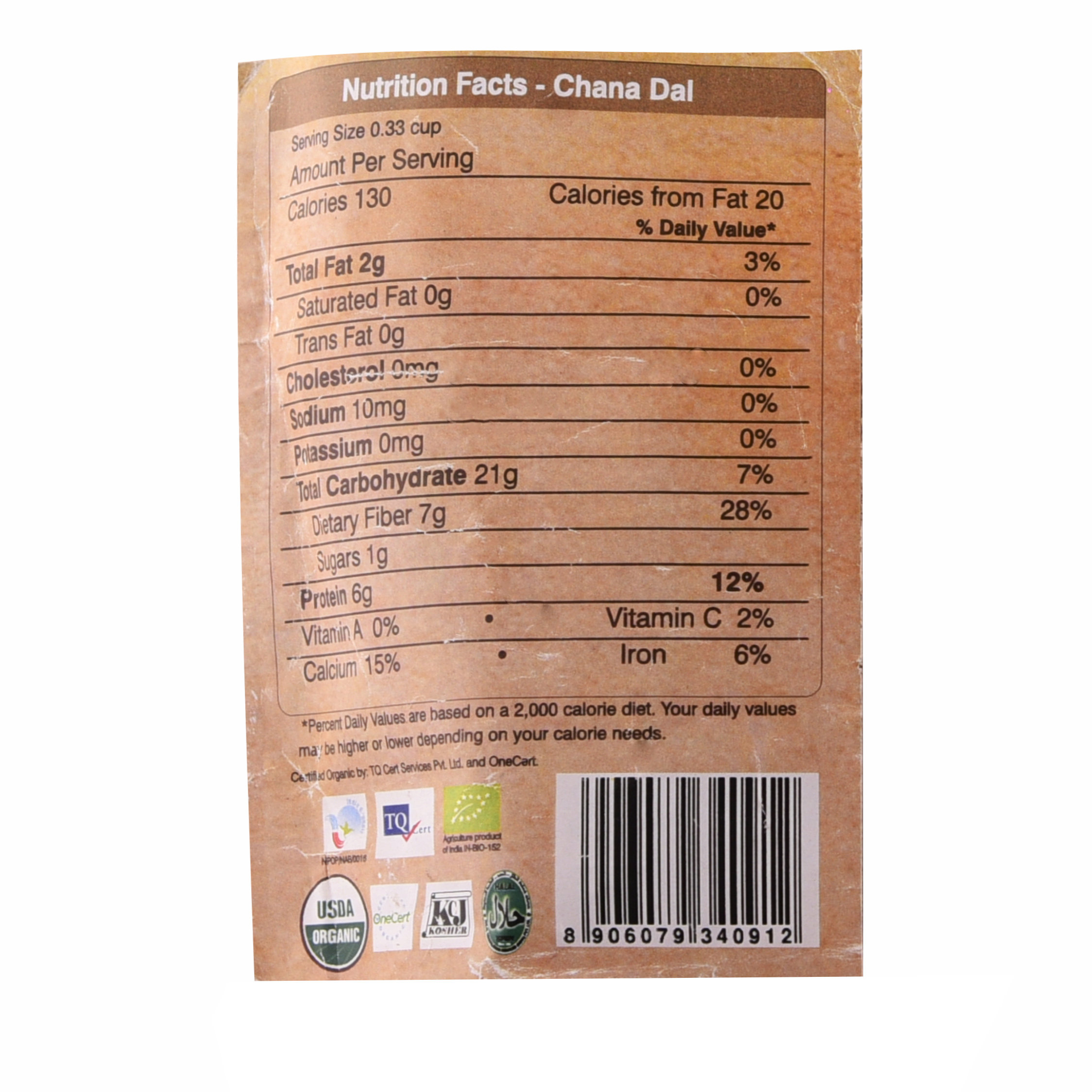 Organic Wellness Chana Dal, 450 grams