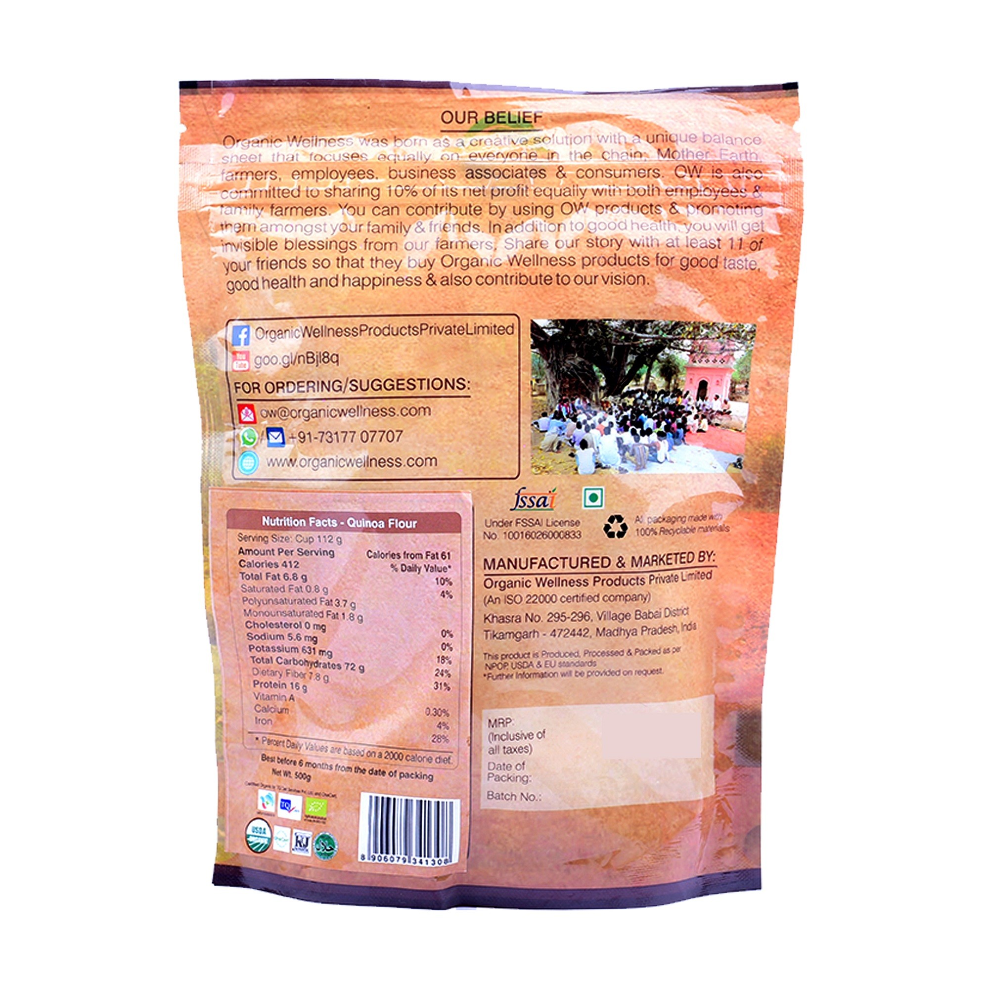 Organic Wellness Bundelkhand Quinoa Atta 450 grams