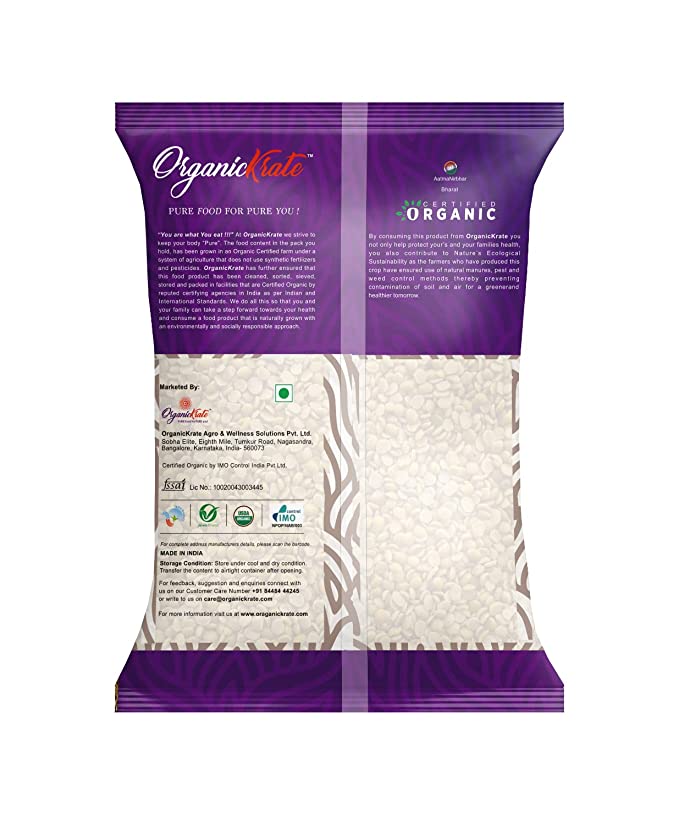 OrganicKrate Arhar Dal / ToorDal - Organic - 1 Kg