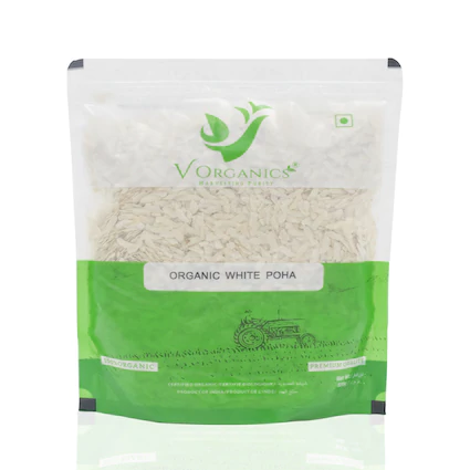 Organic White Poha - 500 Gms