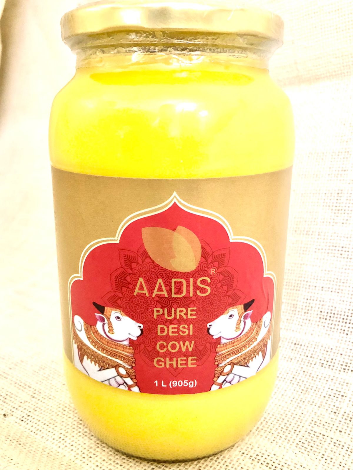 Aadis Pure Desi Cow Ghee 1Ltr