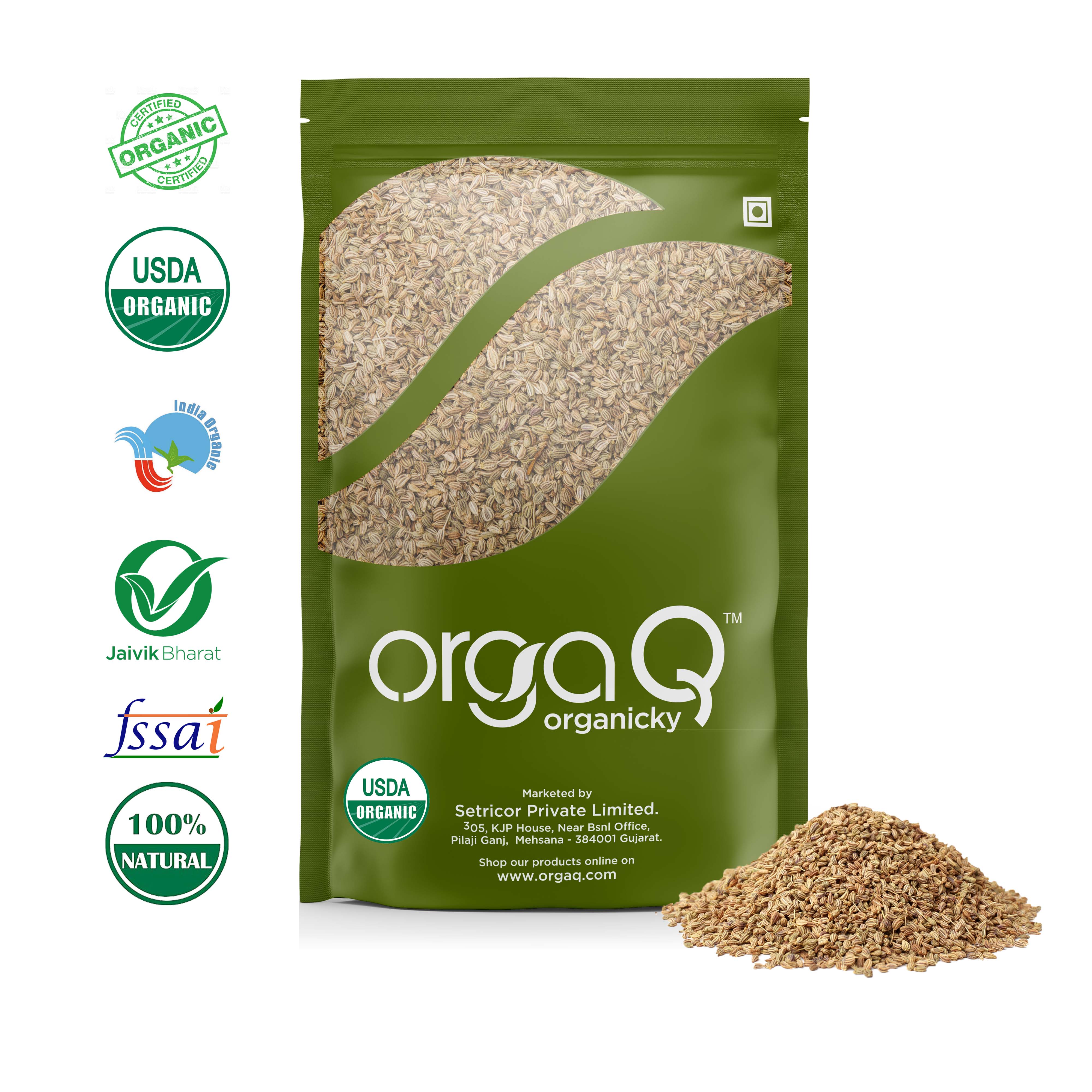 Orgaq Organic Ajwain / Carom / Bishop Seeds