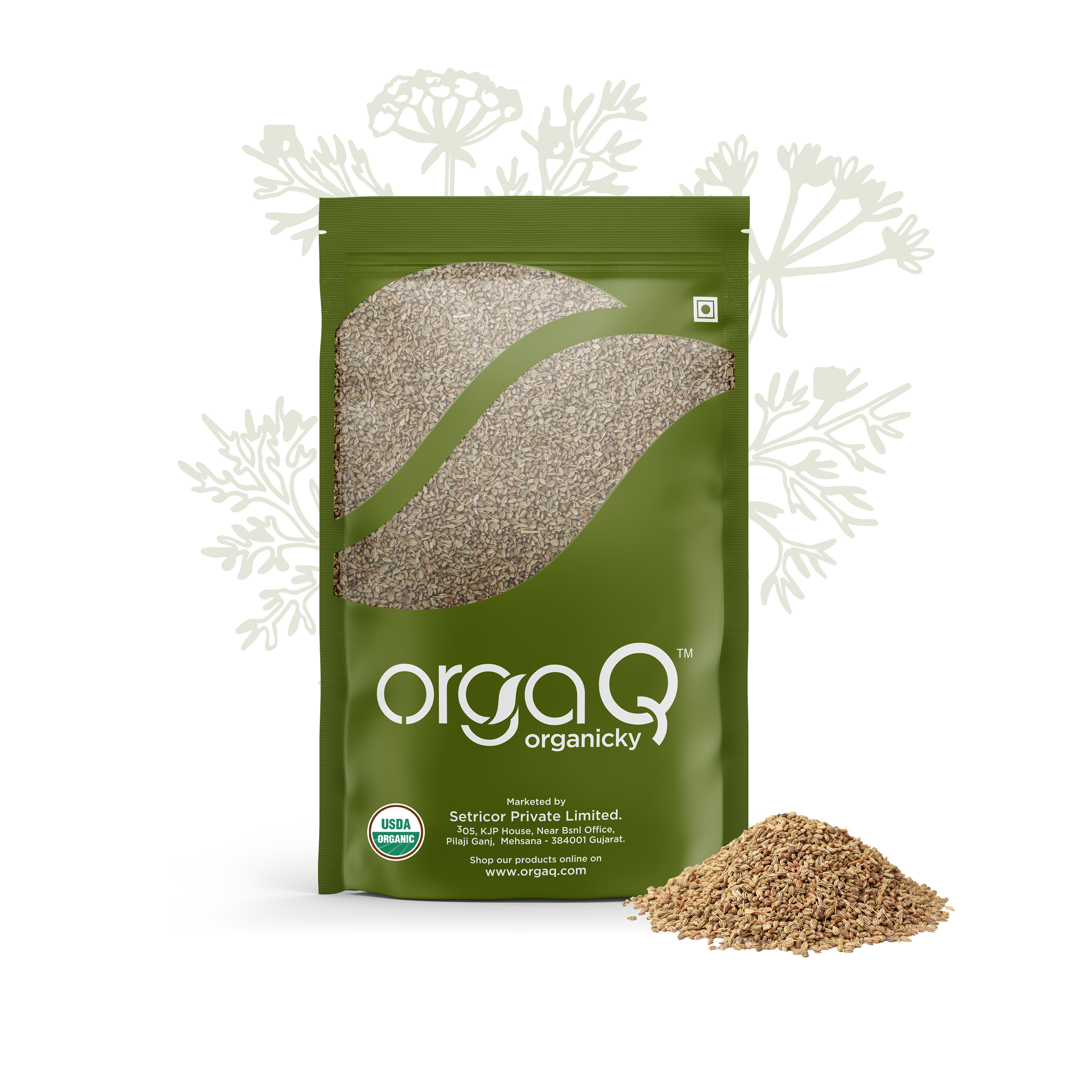 Orgaq Organic Ajwain / Carom / Bishop Seeds