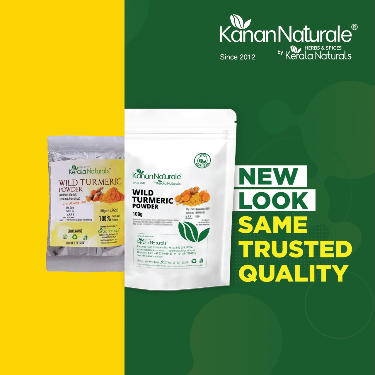 Wild Turmeric / Kasturi Powder 100 gm