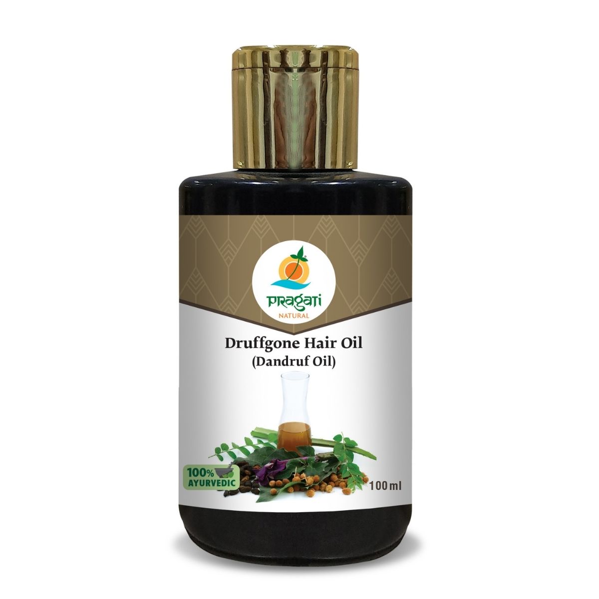 Ayurvedic Druffgone Hair Oil For All Hair Problems & Dandruff Issues – 100ml