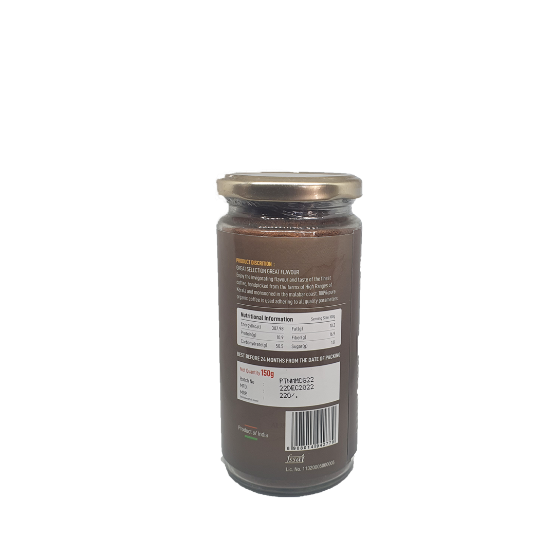 Organic Monsoon Malabar Coffee Powder - 150 g