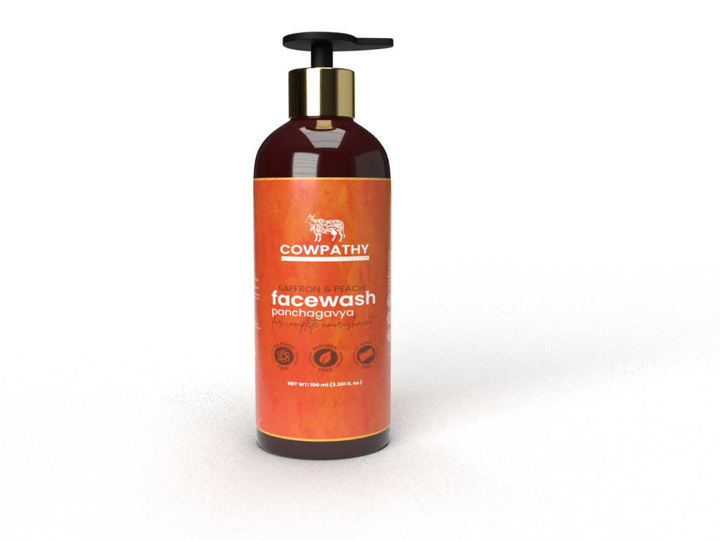 Panchagavya Face Wash Saffron & Peech