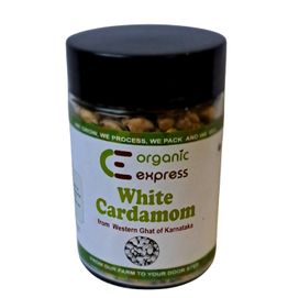 Organic Express White Cardamom - 100 GM