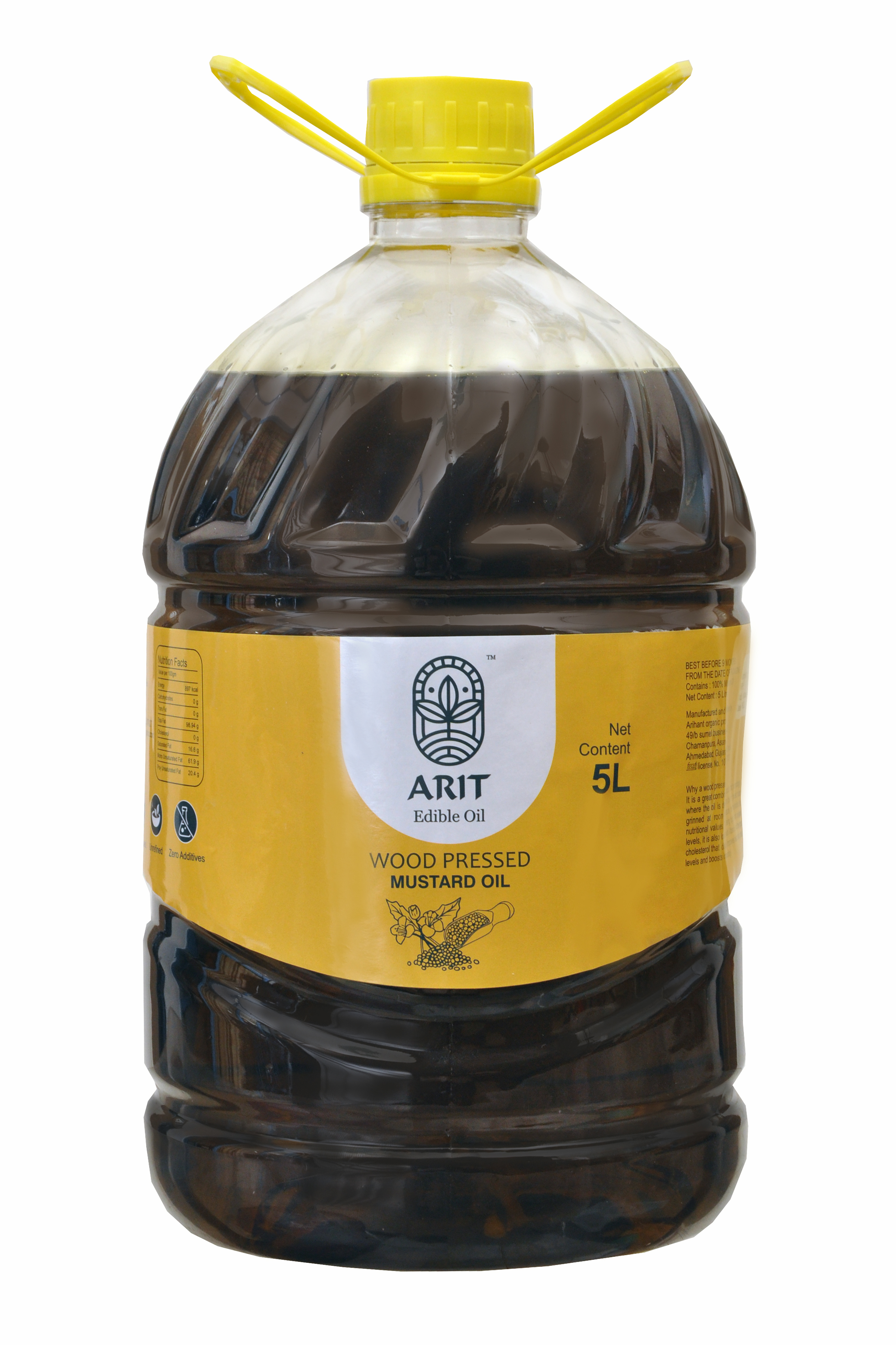 ARIT wood pressed yellow / black mustard oil