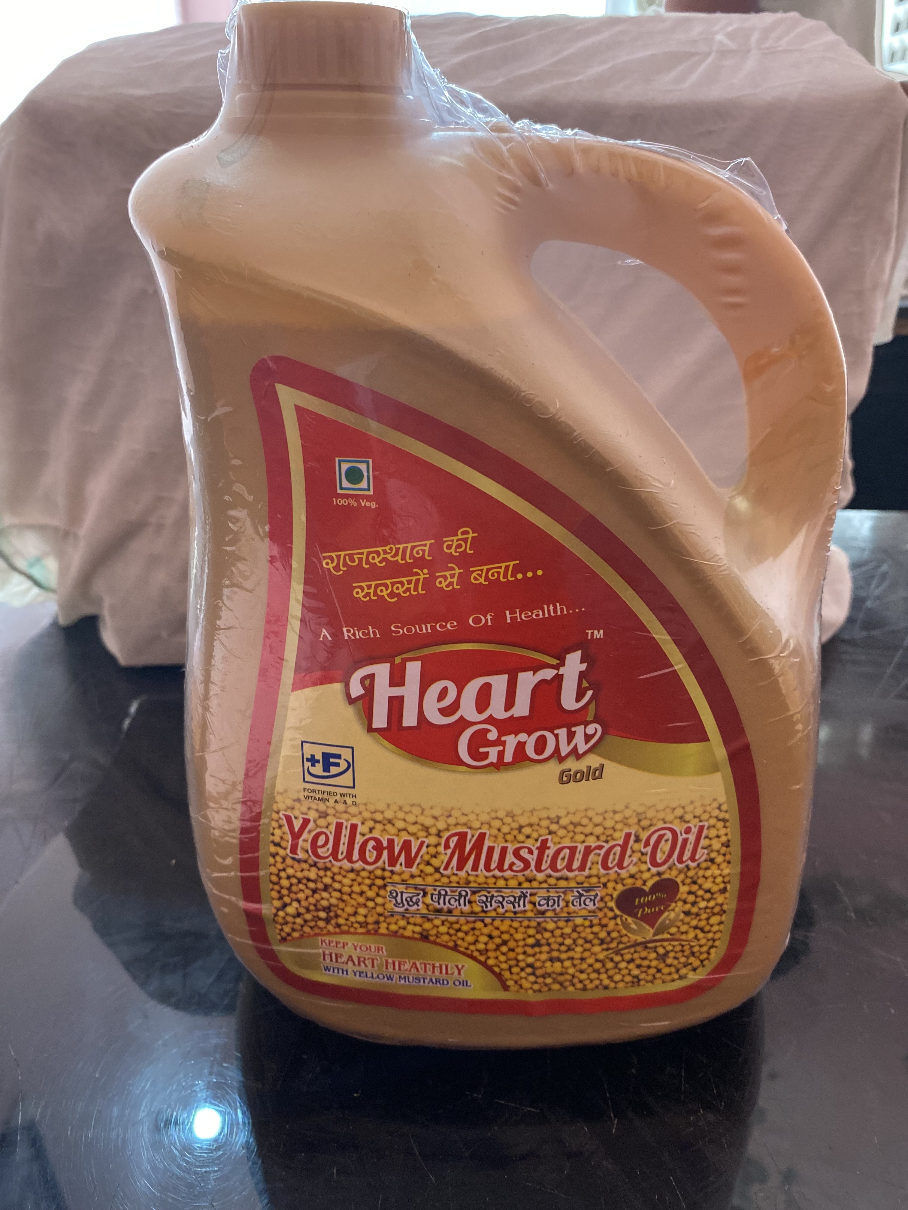 Heart Grow Gold Yellow Mustard Oil