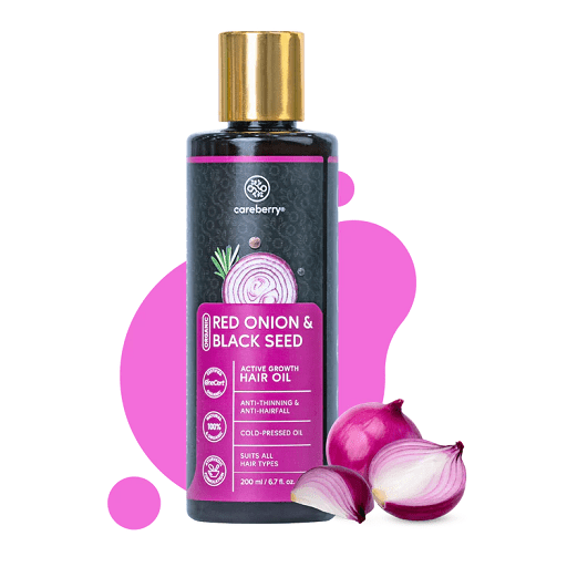 Organic Red Onion & Black Seed Oil, Hair Growth & Hair Fall Control