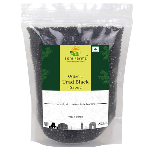 SoNi Farms Organic Urad Dal (Black, Sabut/Whole)