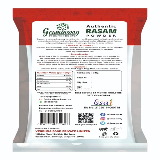 Graminway Authentic Rasam Powder 200gm