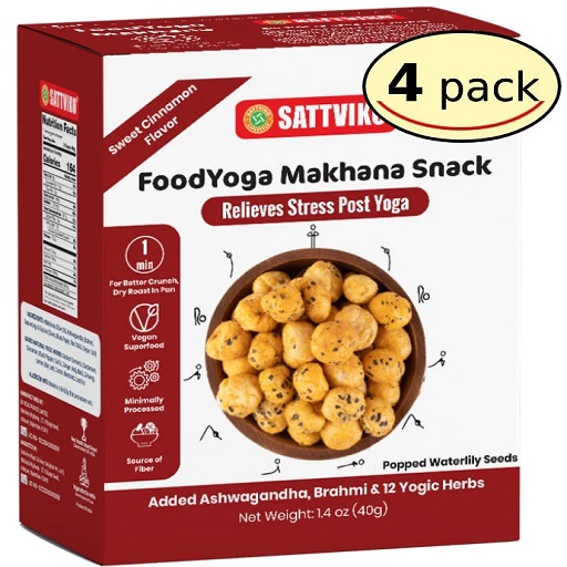 Ashwagandha FoodYoga Makhana Snack (Sweet Cinnamon Flavor)