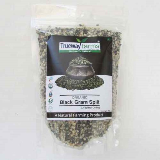 BLACK GRAM SPLIT (URAD DAL CHILKA), 100% ORGANIC, 100% NATURAL