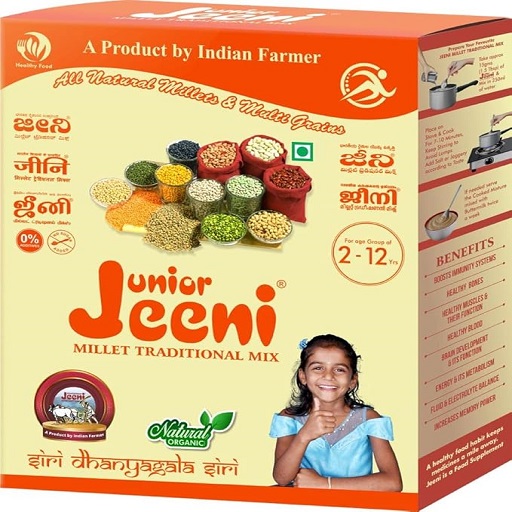 JEENI JUNIOR MILLET TRADITIONAL MIX and multi grains | Junior All Natural Multigrain | Organic and Natural Product