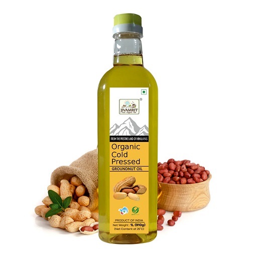 Organic Cold Pressed Groundnut Oil