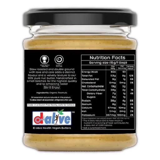 Organic Peanut Butter (Unsweetened)