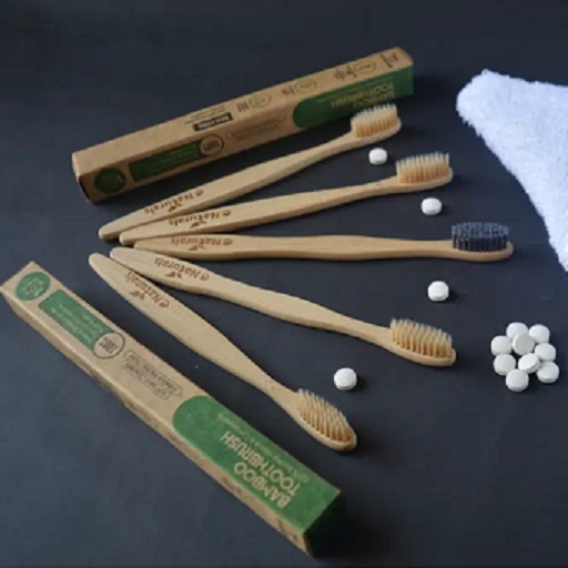 Bamboo Toothbrush Charcoal Bristles