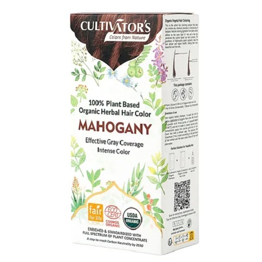 Organic Herbal Hair Color- Mahogany