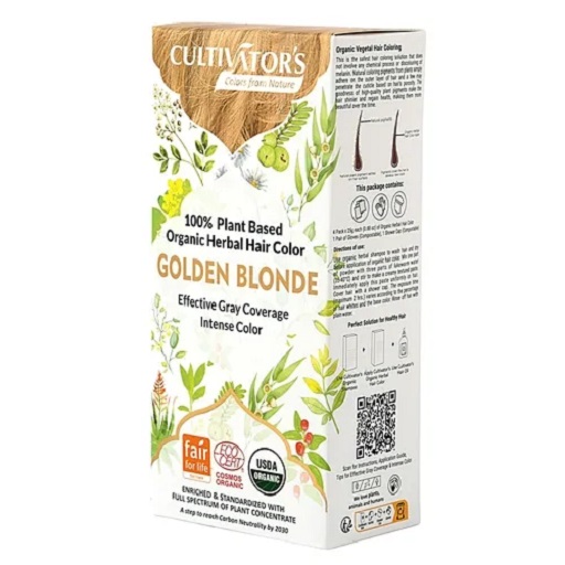 Organic Herbal Hair Color- Golden Blonde