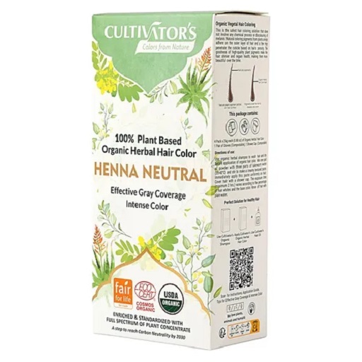 Organic Herbal Hair Color- Neutral Henna