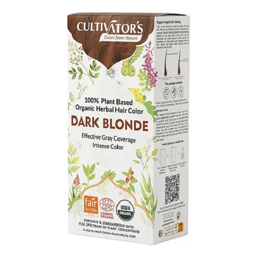 Organic Herbal Hair Color- Dark Blonde