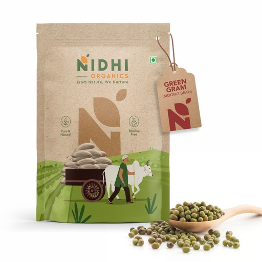 Organic Desi Green Gram (Moong Bean)