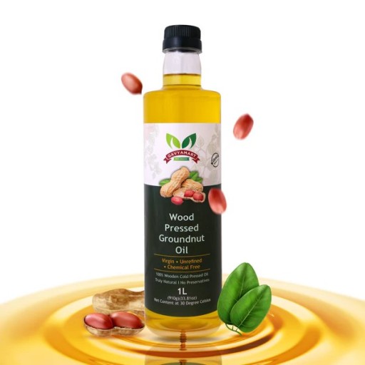 Gavyamart Organic Wood Pressed Groundnut Oil