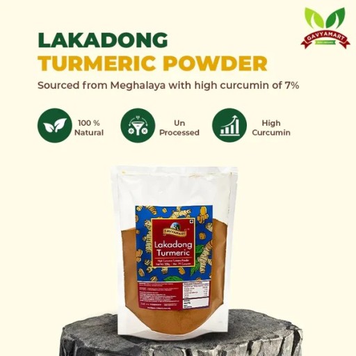 Gavyamart Organic Lakadong Turmeric Powder